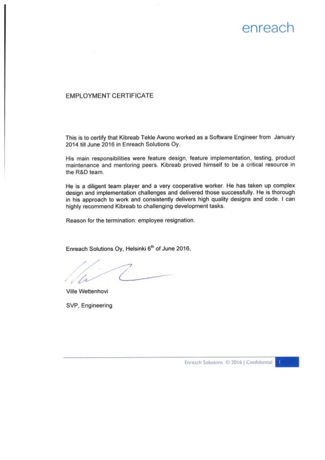 employment certificate letter pdf Enreach employment certificate.PDF employment certificate letter pdf Enreach employment certificate.PDF