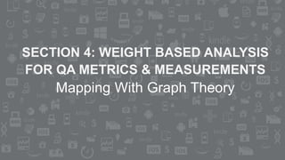 SECTION 4: WEIGHT BASED ANALYSIS
FOR QA METRICS & MEASUREMENTS
Mapping With Graph Theory
 