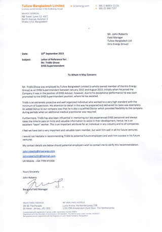 Reference letter - John Roberts - Field Manager - ullow