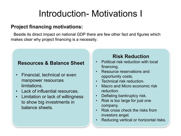 Project financing methods | PPTX