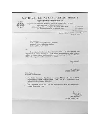 NALSA letter to Delhi High Court Legal Service Committe_13_05_2015