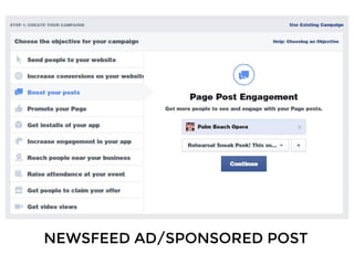 NEWSFEED AD/SPONSORED POST
 