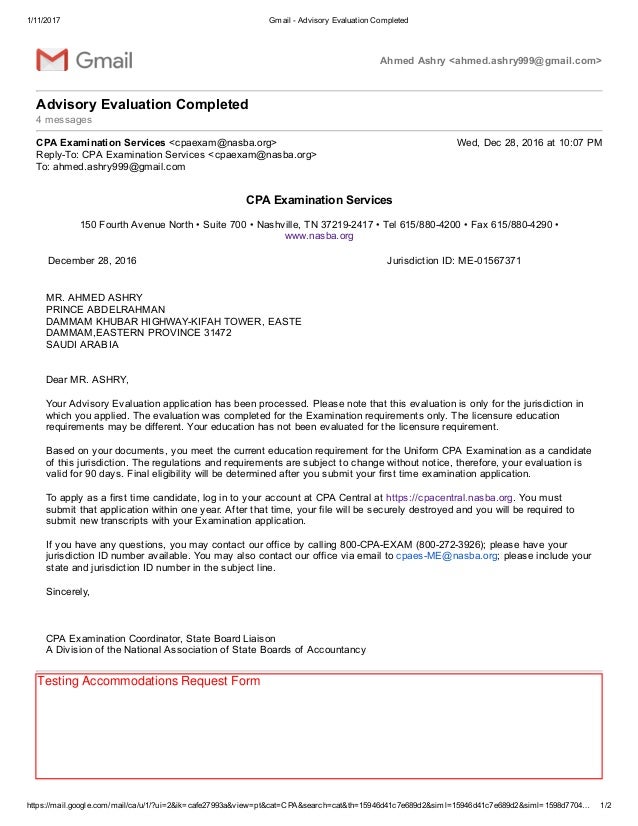 Nasba evaluation login