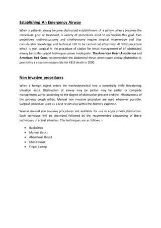 Aspiration of foreign body | DOCX