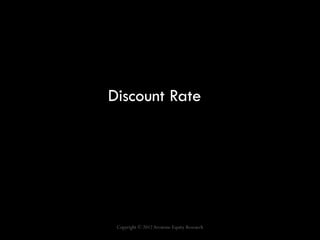 Discount Rate




 Copyright © 2012 Arcstone Equity Research
 