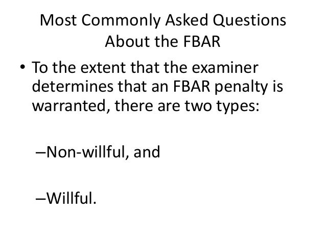 Demystifying The FBAR