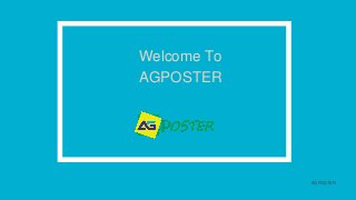 AGPOSTER
Welcome To
AGPOSTER
 