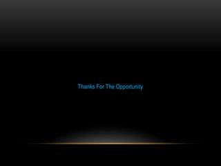 Thanks For The Opportunity
 