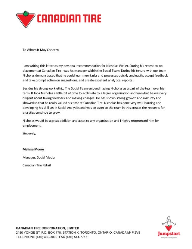 Personal Reference Letter For Coop Template from image.slidesharecdn.com