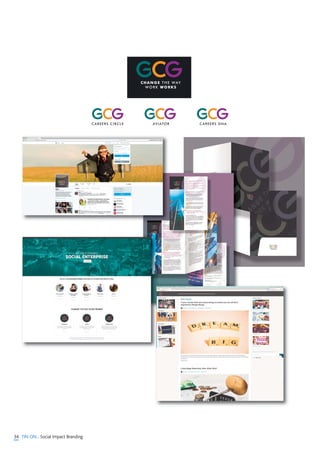 34 TIN ON... Social Impact Branding
CHANGE THE WAY
WORK WORKS
CAREERS CIRCLE AVIATOR CAREERS DNA
 