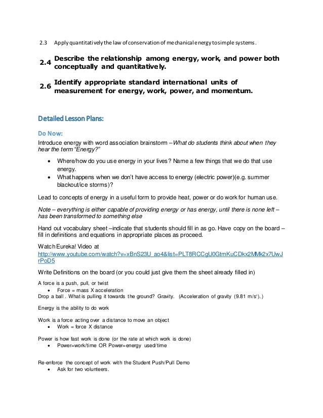work power and energy vocabulary