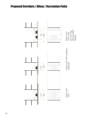 24
Proposed Corridors / Alleys / Recreation Paths
 