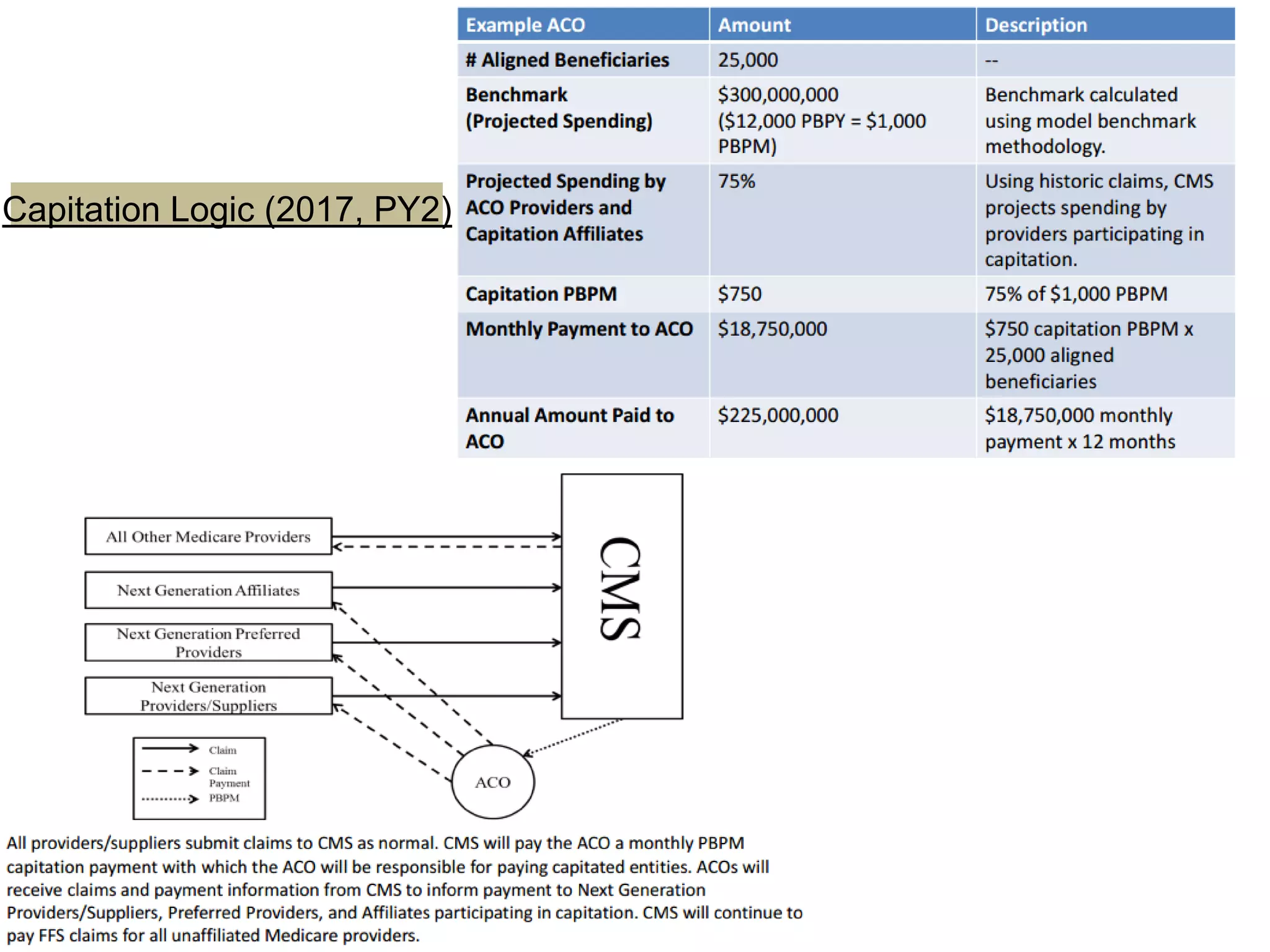 Capitation Logic (2017, PY2)
 