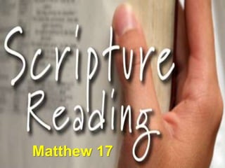 First Baptist Church
Matthew 17
 