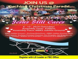 First Baptist ChurchRegister with LG Leader or FBC Office 
 