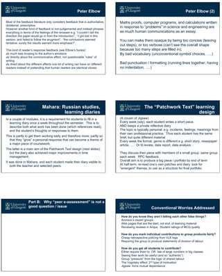 Peer Collaboration and Assessment | PDF