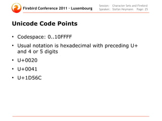 Character Sets and Unicode in Firebird | PDF