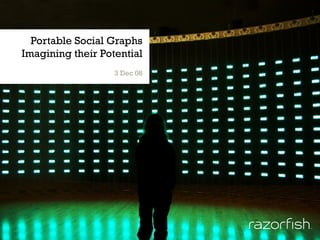 Portable Social Graphs Imagining their Potential 3 Dec 08 