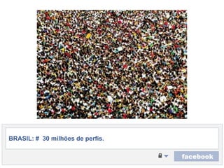 BRASIL: #  30 milhões de perfis.