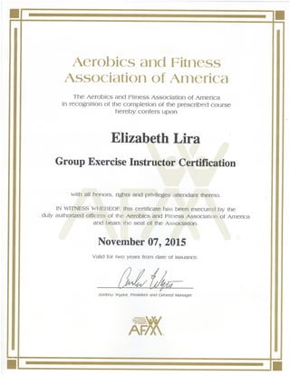 Primary Group certificate