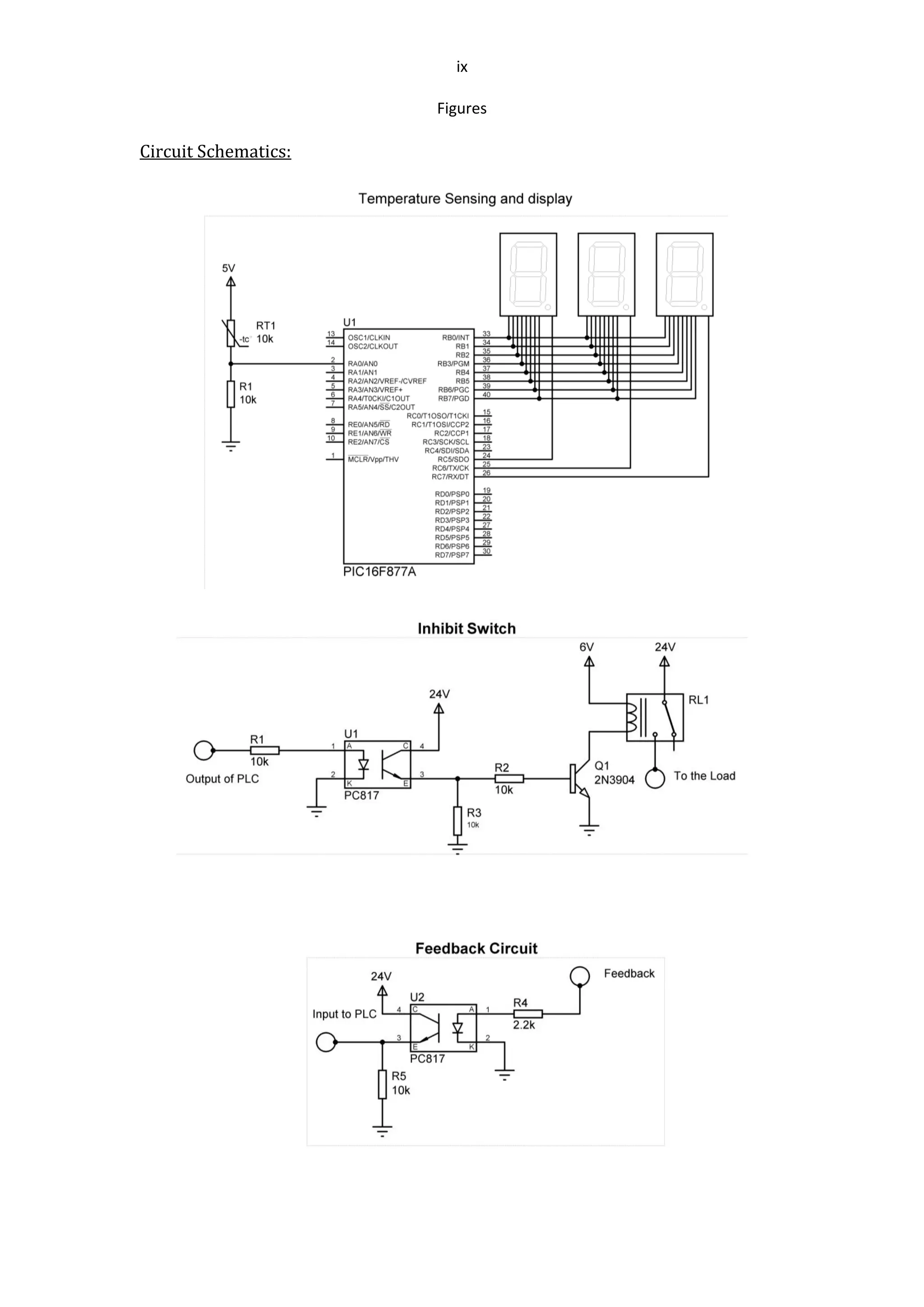 ix
Figures
Circuit Schematics:
 