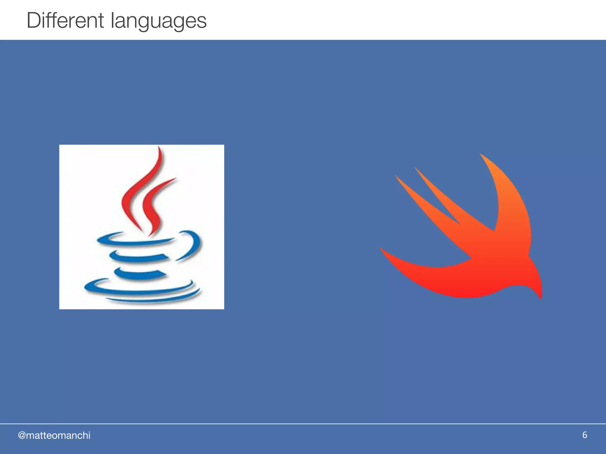 @matteomanchi 6
Different languages
 