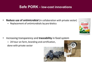 Health impact, food safety assessment and mitigation – experience from a case study in the region