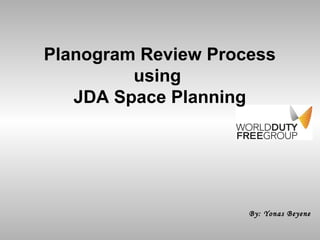 By: Yonas Beyene
Planogram Review Process
using
JDA Space Planning
 