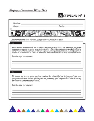 COMPRENSIÓN DE LECTURA