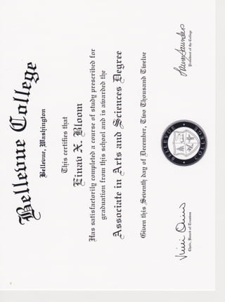 BC AA diploma
