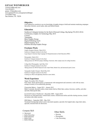 Genae's Resume 102014 | PDF