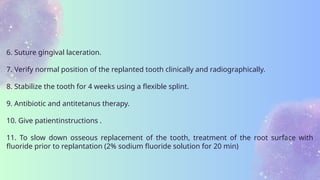 Comprehensive Guide to Avulsion and Storage Media for Avulsed Teeth | PPTX