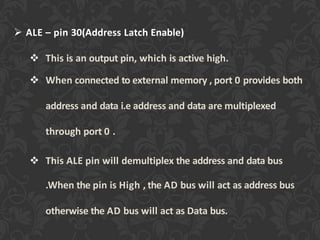 8051 pin description | PPTX