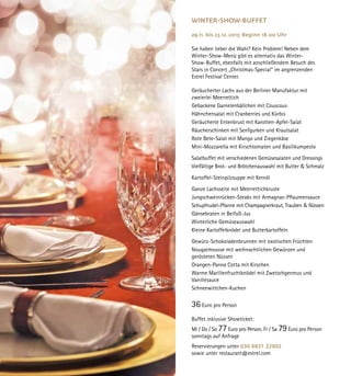 Estrel Berlin: Highlights im Herbst & Winter 20167 