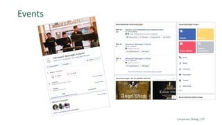 Corporate Dialog | 27
Events
 