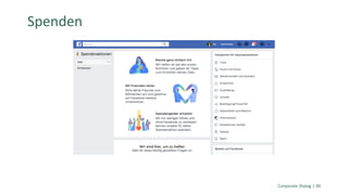 Corporate Dialog | 30
Spenden
 