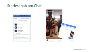 Corporate Dialog | 36
Stories: nah am Chat
 