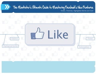 5 Ways PublishersGuide to Mastering Facebook's New Features
            The Marketer's Ultimate Can Pump Up Web Revenues
                                  The Ultimate Guide for Those in Charge of Ad Sales, Marketing, and and more
                                                            Tickers, Timelines, Highlighted Stories Editorial




          Timeline                                                                                   Ticker



Highlighted Stories
                                                                                       Subscriptions
 