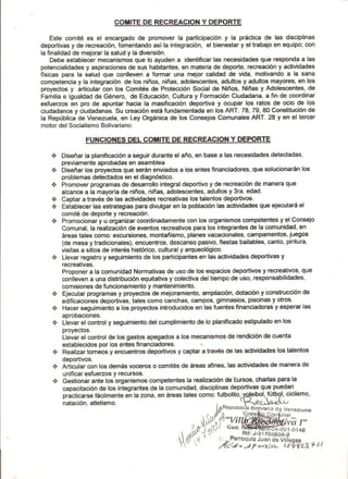 Informe comite deportivo