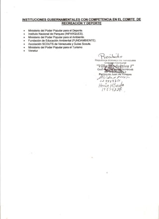 Informe comite deportivo