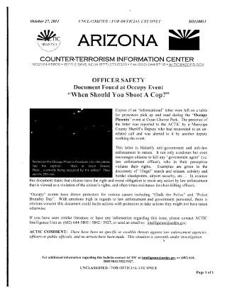 Fbi ows-1-1175251-001-319 x-hq-a1487718-mw-officer-safety-bulletin-section-1-1096521