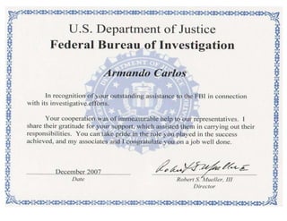 FBI Recognition Award