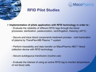 RFID: Experience of a blood bag manufacturer | PPT