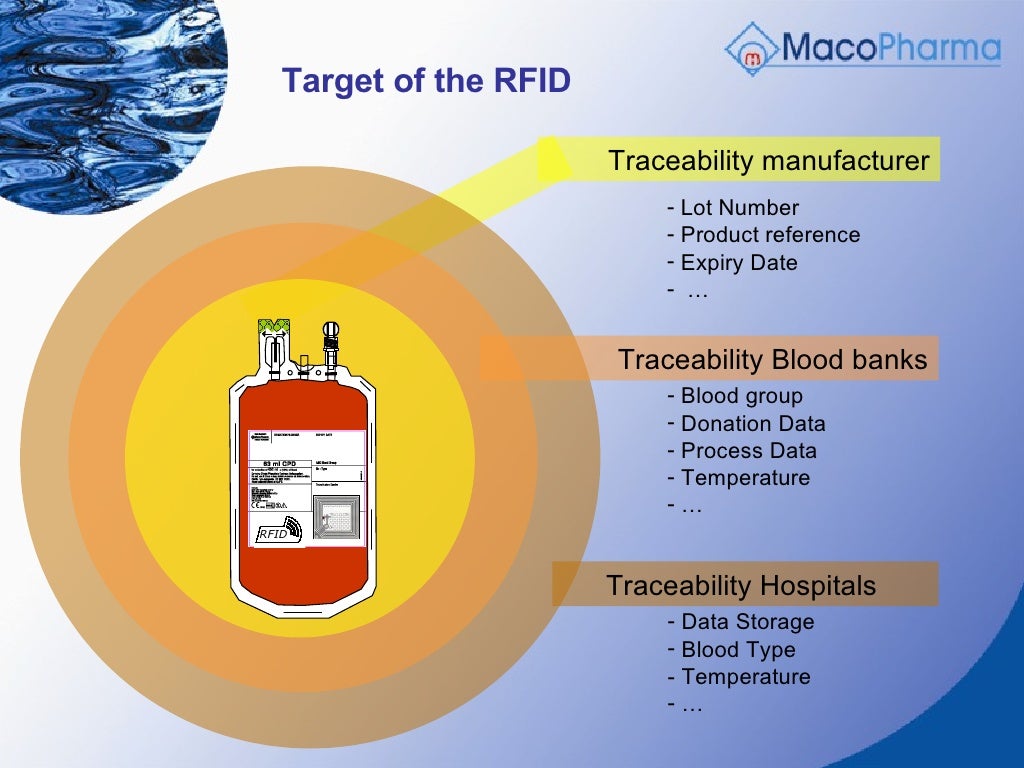 RFID Experience of a blood bag manufacturer