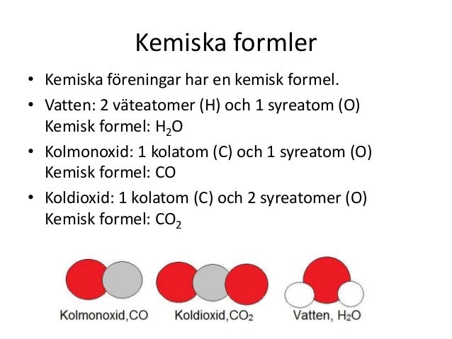 kemiska formler kemi kemiska formler kemi