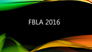 FBLA 2016
 