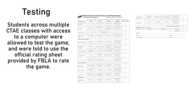 Dade County FBLA computer game & simulation programming | PPT