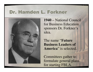 FBLA-PBL History: Celebrating 70 Years! | PPT