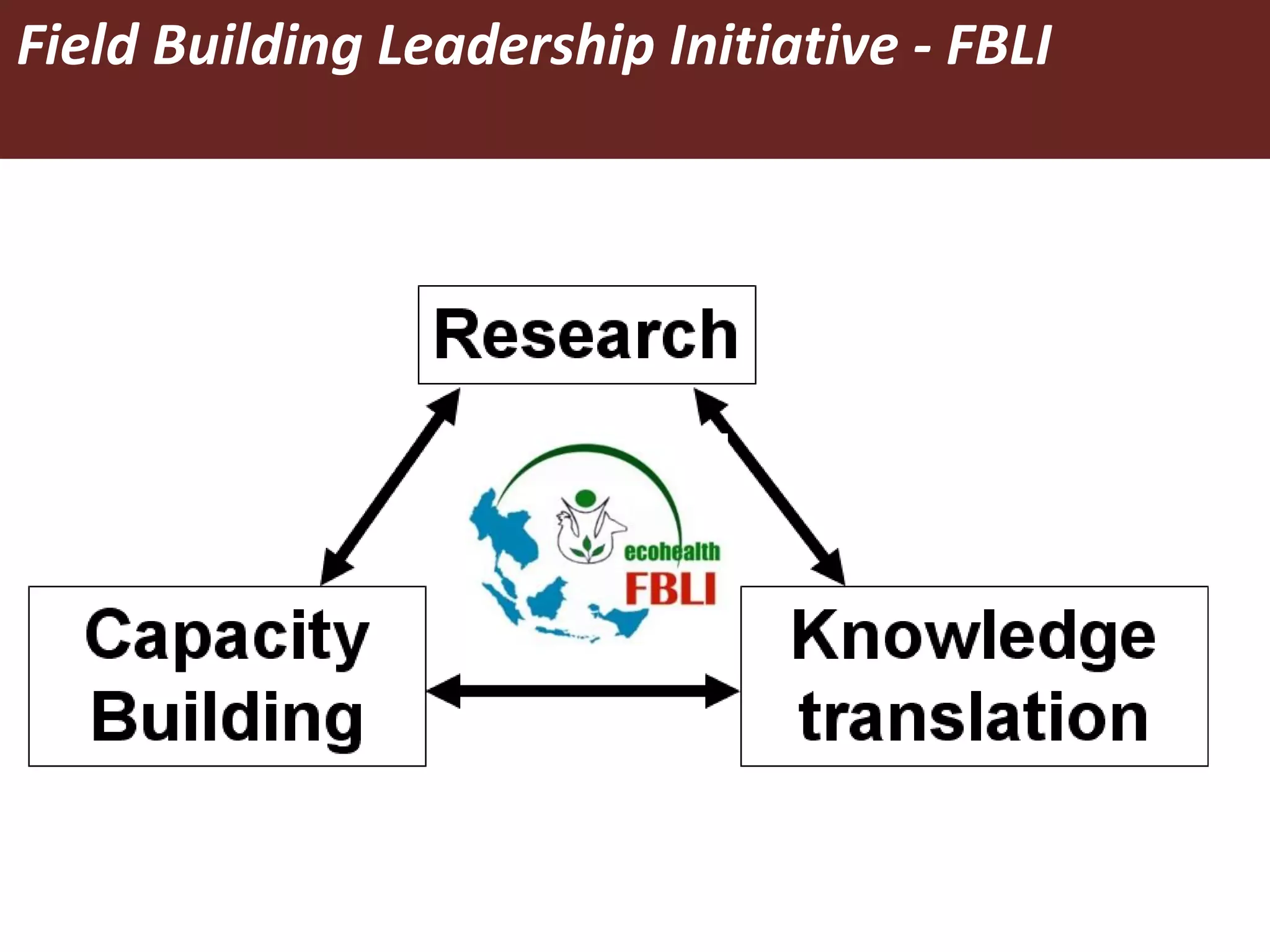 Field Building Leadership Initiative (FBLI): Advancing ecohealth in ...