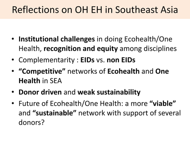 Field Building Leadership Initiative (FBLI): Advancing ecohealth in ...